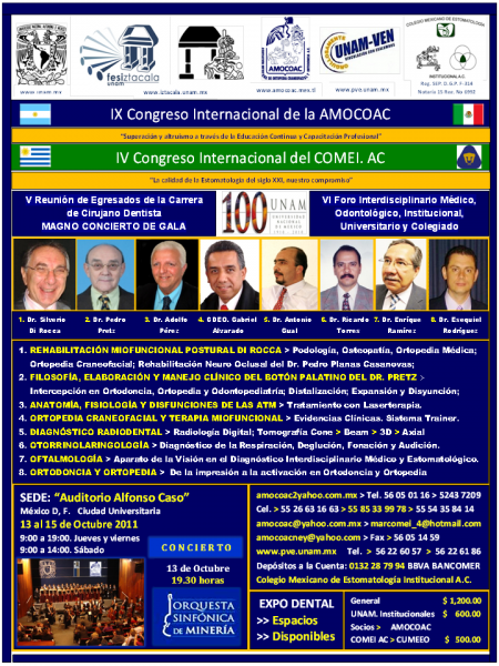 IX CONGRESO INTERNACIONAL DE LA AMOCAC Y IV CONGRESO INTERNACIONAL DEL COMEI.AC. 